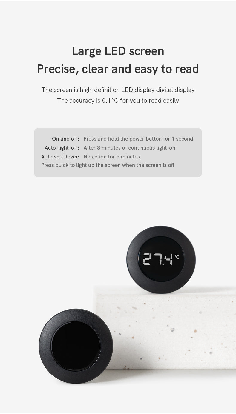 Digital Thermometer Black
