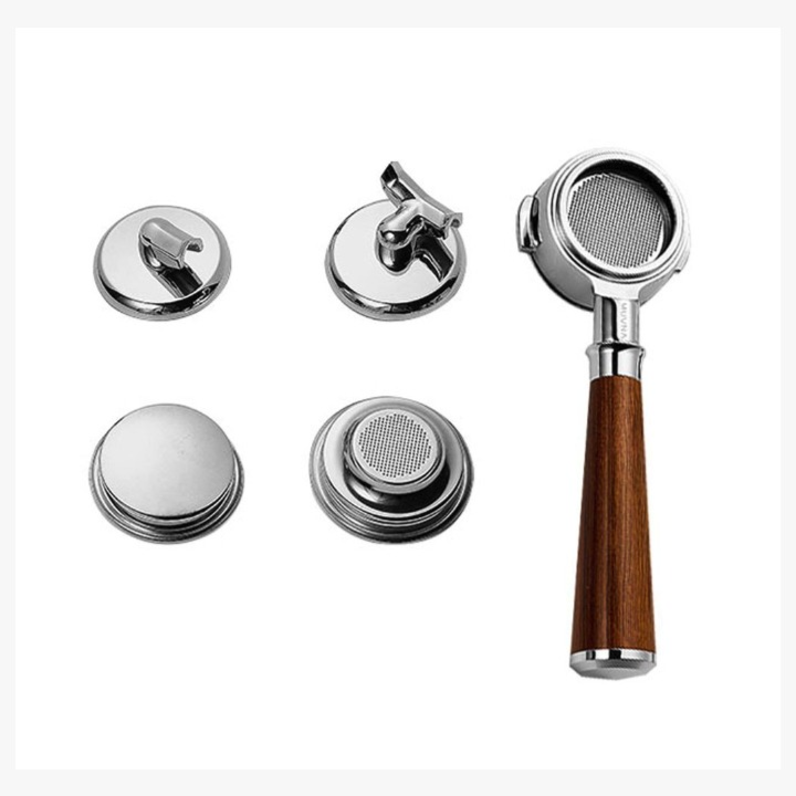 طقم مقبض بورتافيلتر خشبي