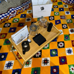 Portable wooden table