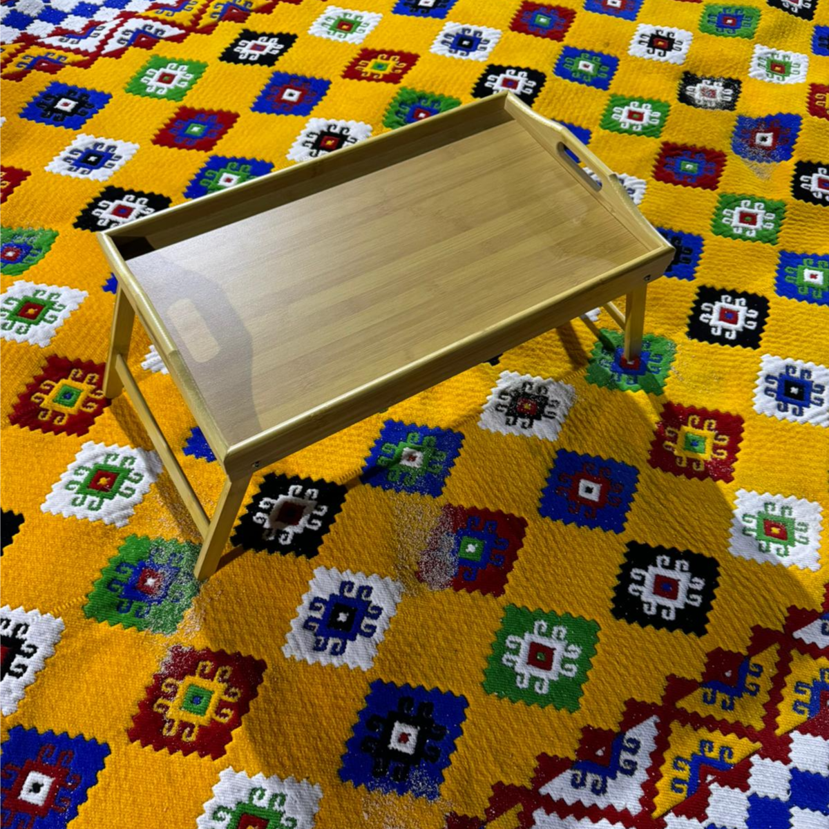 Portable wooden table