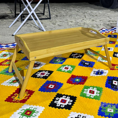 Portable wooden table