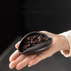 Ceramic Coffee Plate Black